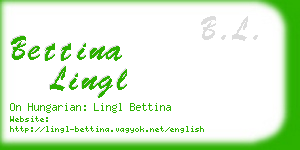 bettina lingl business card